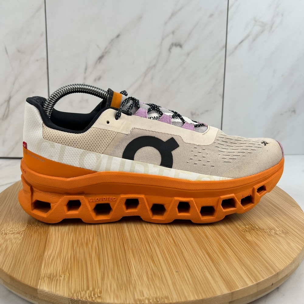 On Cloud Cloudmonster Womens Size 10 Fawn Turmeric Running Walk Shoes 61.98652